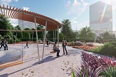 Благоустройство возле станции «Проспект Вернадского» БКЛ завершат к её открытию - в 2021 году